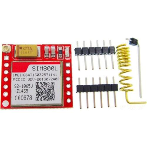 5pcs/lot Smallest SIM800L GPRS GSM Module MicroSIM Card Core BOard Quad-band TTL Serial Port (made in china