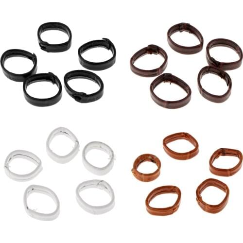 5pcs/Pack Watch Band Loop PU Leather Watch Strap Keeper Replacement Holder Ring Retainer