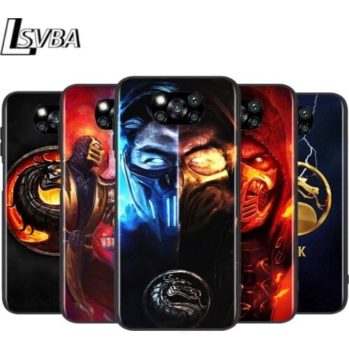 Mortal Kombat for Xiaomi Redmi K30 K30S Mi 10T Lite Pro Poco X3 NFC X2 M3 M2 F2 Pro C3 F1 Soft Black Phone Case