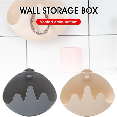 Kitchen Sponge Drain Holder Wheat Fiber Sponge Storage Rack Basket Wash Cloth Or Toilet Soap Shelf Organizer Bathroom Shelves