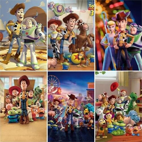 Disney Cartoon Toy Story Diy 5D Diamond Painting Diamond Mosaic Embroidery Cross Stitch Kits Home Decor