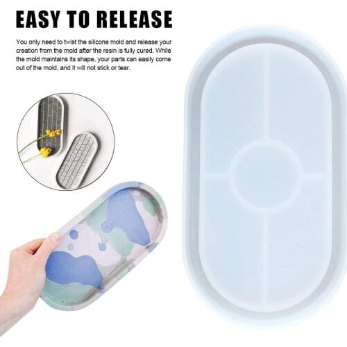 DIY Dish Resin Mold -Silicone Mold DIY Dish Resin Ashtray Mold Jewelry Making Tools Plate Reusable