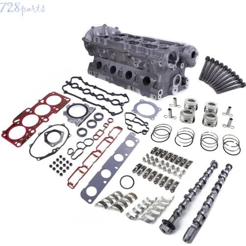 2.0T Engine Cylinder Head&Camshafts&Gasket & Piston Lifter Kit Fit For VW Jetta Passat EOS AUDI A4 A6 Skoda Seat