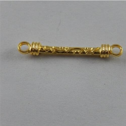 GraceAngie 120PCS Golden Style Antiage Spillikin Stick Charms Accessory Connector Handmade Fashion Jewelry 38126