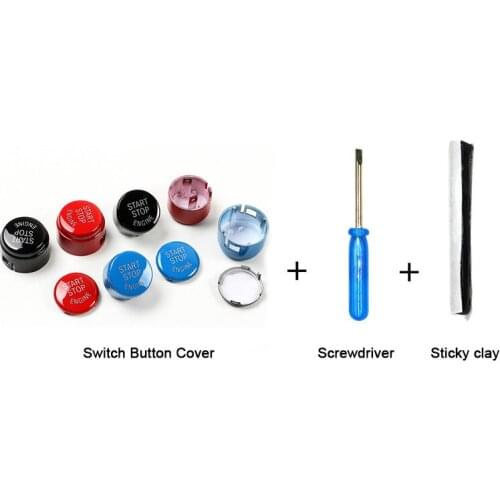 Car Engine Start Stop Switch Button replace Cover For BMW E39 E60 E70 E90 E92 For BMW X5 2007-2013 3 Series 5 Series