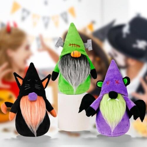Faceless Doll Mustache Gnome With Ear Standing Doll Toys Home Office Desktop Decoration Festival Gifts Halloween Ornament