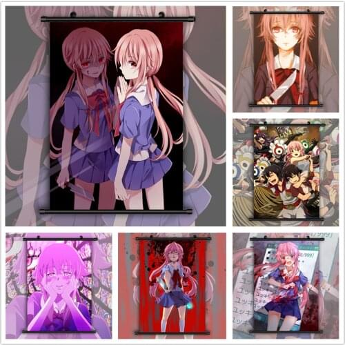 Mirai Nikki Future Diary Anime manga wall Poster Scroll