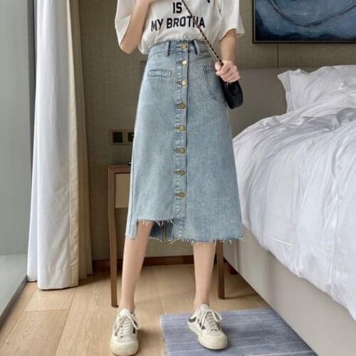Vy1020 2020 spring summer autumn new women fashion casual sexy Skirt woman female OL denim skirt Casual