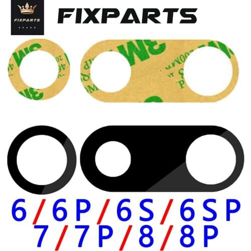 New Glass Camera Lens with Tape Replacement for Apple iPhone 11 pro max X XS Max XR 8 7 6s 6 plus Sapphire Crystal Camera Lens