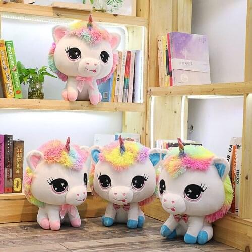 New 35cm Lovely Unicorn Plush Toys Soft Stuffed Cartoon Unicorn Dolls Cute Animal Horse Toys Birthday Gift For Children