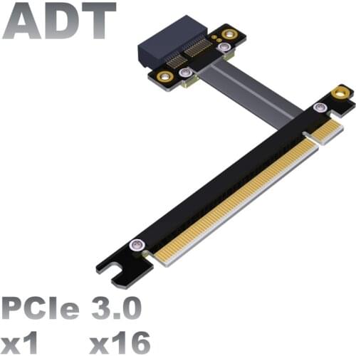 PCI-E x16 to x1 extension cable pcie 1x converter to 16x PCIe3.0 network card Flexible Flat Cable motherboard extend