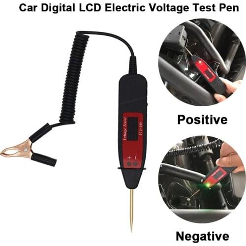 Universal 5-36V Car LCD Digital Circuit Tester Voltage Meter Pen Car Circuit Scanner Power Probe Automotive Diagnostic Tool