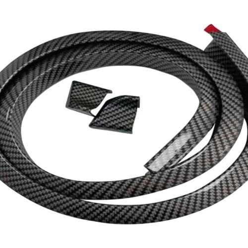 Universal spoiler 1.5M Car-Styling 5D carbon rubber tail spoiler PU carbon brazing DIY refit spoiler suitable by all type of car