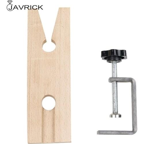 Jewelers Bench Pin Clamp V-Slot C-Clamp Mount On Table Workbench Jewelers Tools