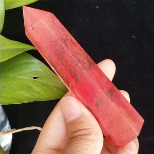 High-temperature Red Smelting Crystal Obelisk Quartz Point Healing