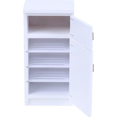 1:12 Miniature 2 Door Fridge kitchen Refrigerator Dollhouse Furniture Accessories