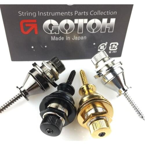 1 piece GOTOH Guitar Strap Lock Bass Hold Tight Easy Remove Screw Fix for Electric Bass Guitar Strap EPR-2