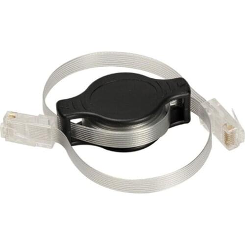 10pcs/lot Retractable Gold Plated Connector RJ45 Network Cable Cat5 Ethernet Lan Internet Cable