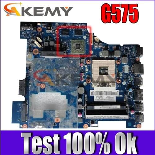 Akemy laptop motherboard for Lenovo G575 laptop motherboard LA-6757P DDR3 Main board Full test