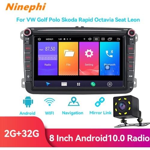 For VW /Skoda Octavia golf 5 6 Car DVD GPS android 9.0 Car Radio Stereo 2G 32G Free MAP Quad Core 2 din Car Multimedia Player