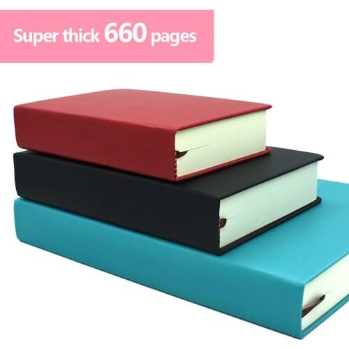 Super Thick Blank Page Bullet Notebook A4/A5/A6 Leather Office Supplies Business Notepad Ivory White Paper Handmade Plan Agenda