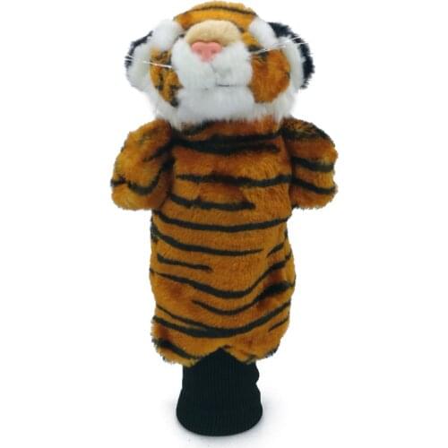 3 Colors Mini Tiger Golf Head Cover Fairway Woods Hybrid Animal Golf Clubs Headcover No For Driver Mascot Novelty Cute Gift