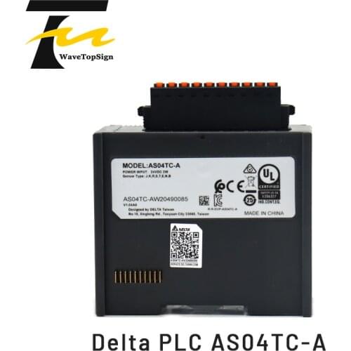 Delta AS Series PLC Analog Quantity Module AS04TC-A 24VDC 4 Channel Analog Signal Input