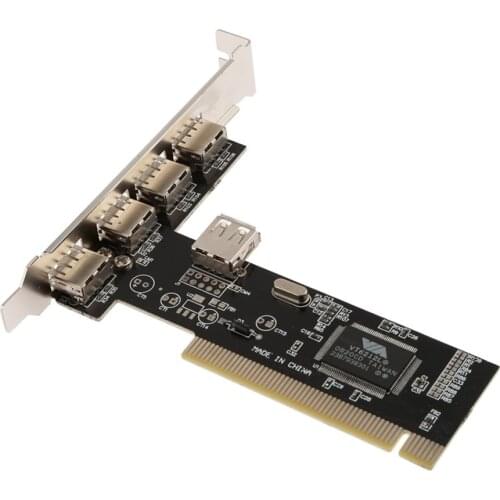 PCI-E to 4 Ports USB 2.0 HUB Converter PCI Express Expansion Card Adapter High speed PC Desktop Accessories