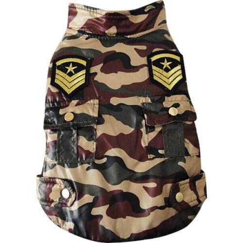 Camouflage Clothes Pet Dog Coat Winter Puppy Outwear Jacket Jumpsuit New Vest Clothing For Small Dog