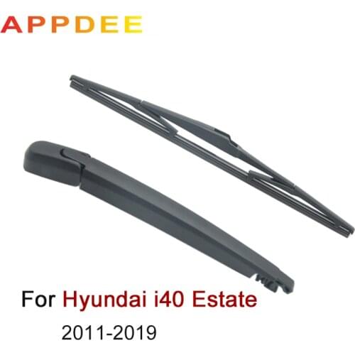 APPDEE Wiper 14" Rear Wiper Blade & Arm Set Kit For Hyundai i40 Estate 2011 - 2019 Windshield Windscreen Rear Window 2018 2017