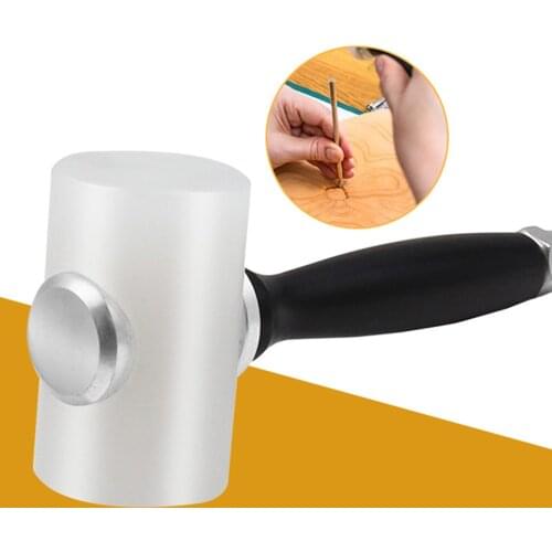 Leather Carving Hammer High Quality Nylon Wood Handle Cowhide Sewing Club Fashion DIY Hand Tools Stainless Steel Hammer