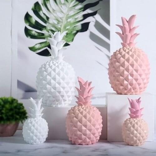 Nordic Creative Resin Pineapple Piggy Bank Living Room Desk Office Bedroom Decoration Gift For Girlfriend