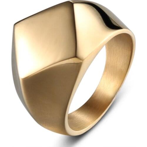 Jingyang Fashion Stainless Steel Titanium Tungsten Gold Black Simple Flat Engagement Couple Ring For Men And Women Jewelry