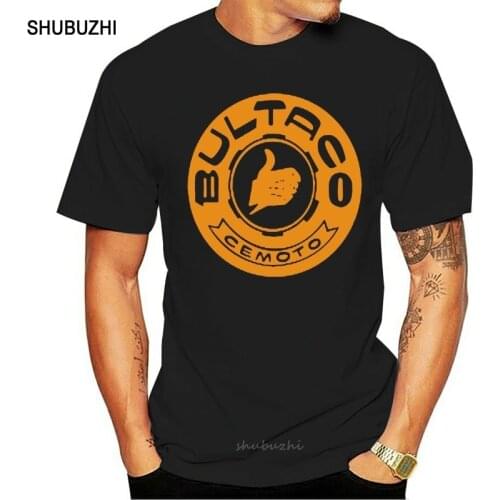 Shubuzhi Fashion Summer Top Tees Bultaco Logo Men T Shirt Men Cotton O-Neck Slim Short T-Shirts