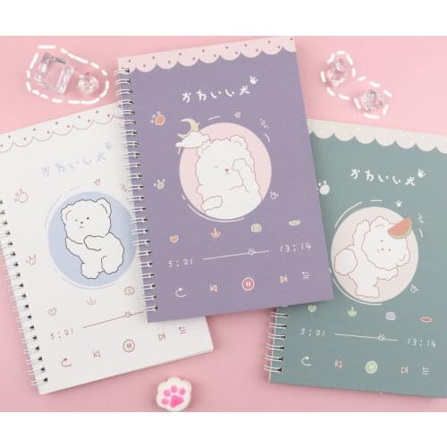 Cartoon Coil Notebook Cute Student Notebook Diary Small Fresh A5 Coil Notebook 60 Ultra-thick Notebooks