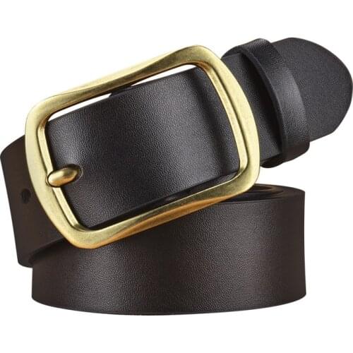 BEAFIRY Men Belts Pin Buckle Luxury Business Fashion Belts for Male Waist Black Brown Strap Belt Classic Gift