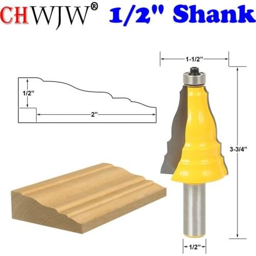 1PC Door & Window Casing Router Bit - 1/2" Shank Line knife Woodworking cutter Tenon Cutter for Woodworking Tools