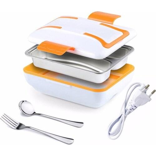 220V Portable Electric Heating Lunch Box Made By Stainless Steel And Plastics Food Warmer For Office And Home kitchen tool