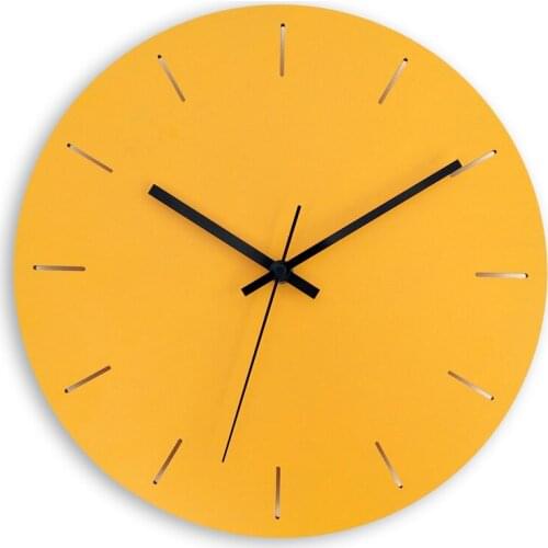 Nordic Simple Wall Clock Modern Design Wooden Small Creative Wall Watch Quartz Living Room Relojes Pared Home Decoration E5ZB