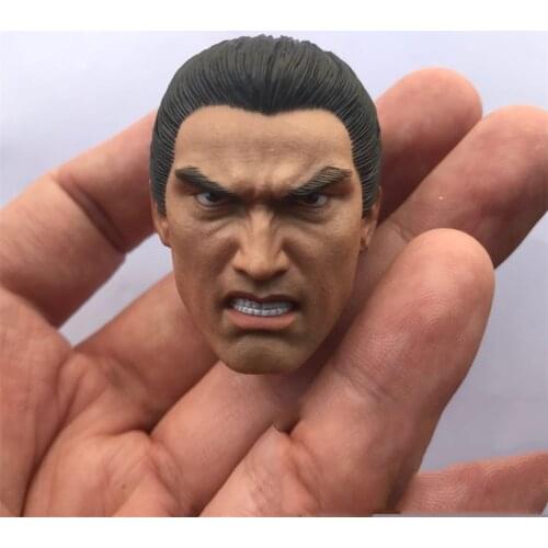 In Stock For Sale 1/6th Romance of the Three Kingdoms Zhao Yun Anger Edition Head Sculpture For Usual 12inch Doll Action Figure
