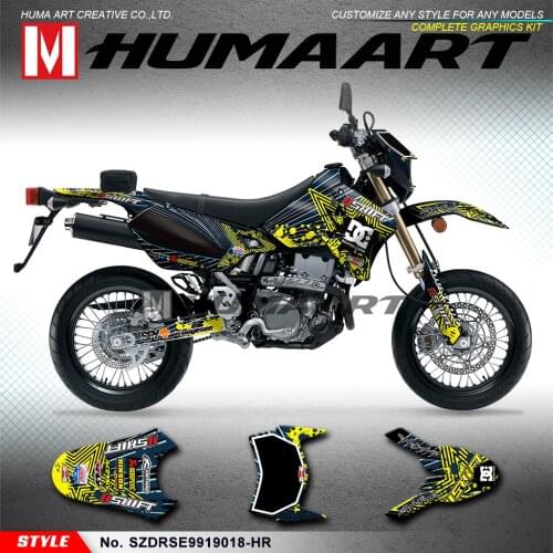 HUMAART Vinyl Decals Self Adhesive Stickers for DRZ400SM DRZ 400 Enduro 1999 to 2019 KLX 400R 2002 2003 2004