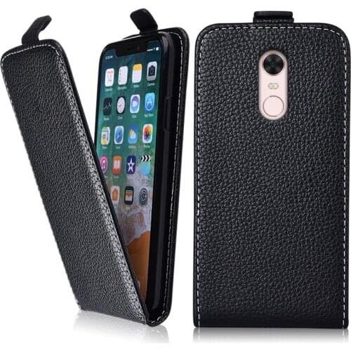 Vintage Flip Case For Xiaomi Redmi 5 Plus Cover for Redmi5 Plus Leather Plain Cute Phone Bag Fundas
