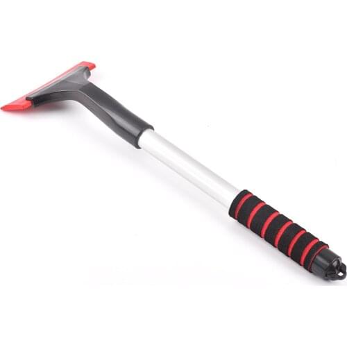 Extendable Car Cleaning Ice Scraper Snow Shovel Car Windshield Snow Brush With Ergonomic Foam Handle Detachable