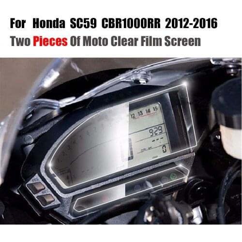 JMCRider Two Pieces In One Parcel For Honda CBR1000RR CBR 1000 RR 2012-2016 Cluster Scratch Protection Film Screen Protector