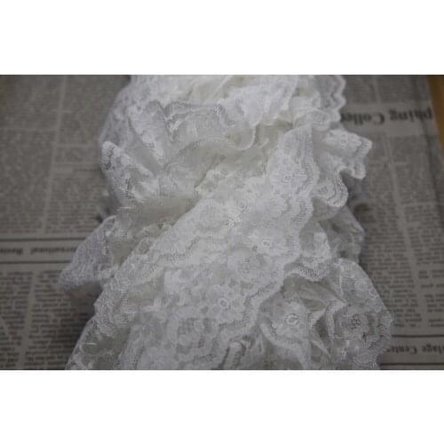 Clearance 36 yards 37mm width white non-stretch non-elastic Lace trim sewing/garment/clothes accessories C23