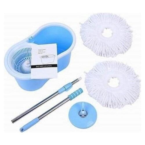 1Pcs Clean Twist Spin 360Magic Mop Cleanning Brushes Kitchen Bathroom Tool System with Bucket and Microfibers Round Head Mops