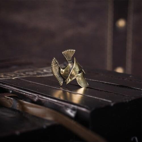 1PC Spartan Brass Knife Beads Paracord Beads Metal Skull Bracelet Accessories Pendant Buckle Lanyards EDC Outdoor Pocket Tool