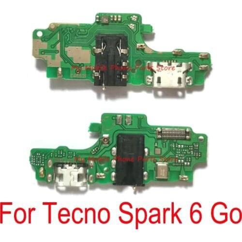 10 PCS High Quality With IC USB Charging Port Dock Connector Board Flex Cable For Tecno Spark 6 Go USB Charge Charger Port Parts