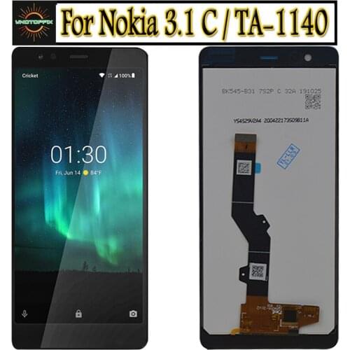 100% Tested 5.45" For Nokia 3.1 C LCD Display Touch Screen Digitizer Assembly TA-1140 lcd For Nokia 3.1c LCD Screen Display