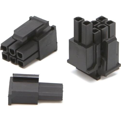 30 Pcs 4.2mm 6+2 Pin Male Power Connector Plastic Shell For PC Graphics Card PCI-E